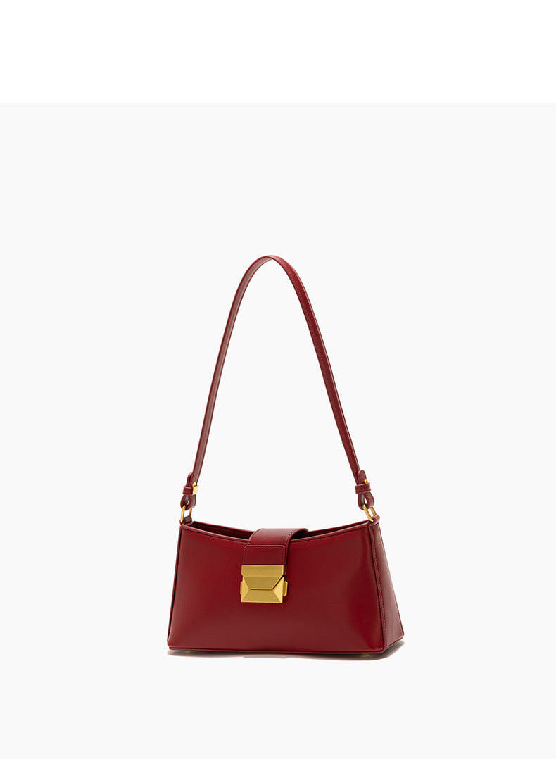 Felice - Ladies Baguette Bag Faux Leather | Dark Brown