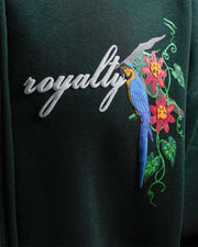 Nature's Royalty - Bottle Green Oversized Zipper Hoodie