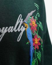 Nature's Royalty - Bottle Green Oversized Zipper Hoodie