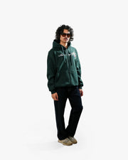 Nature's Royalty - Bottle Green Oversized Zipper Hoodie