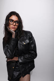Classic Leather Jacket Black