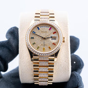 Rolex | Day-Date | 128348RBR | Yellow gold | 36 x 43 mm | Yellow gold | Gold (solid) | Automatic