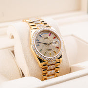 Rolex | Day-Date | 128348RBR | Yellow gold | 36 x 43 mm | Yellow gold | Gold (solid) | Automatic