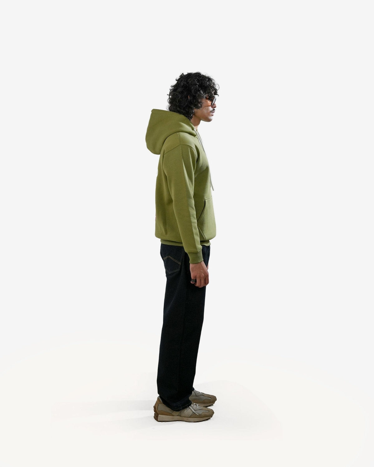 Chico' - Olive Printed Regular Fit Hoodie