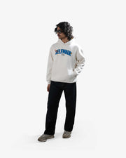 Selfmade - Off White Oversized Printed Hoodie