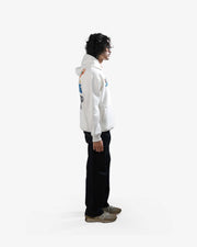 Selfmade - Off White Oversized Printed Hoodie