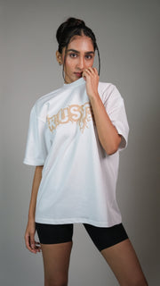 GRENADE WHITE WOMEN’S OVERSIZED T-SHIRT