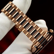 Rolex | Day-Date | 128235 | Rose gold | 36 mm | Rose gold | Blue | Automatic