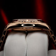 Rolex | Day-Date | 128235 | Rose gold | 36 mm | Rose gold | Blue | Automatic