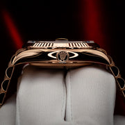 Rolex | Day-Date | 128235 | Rose gold | 36 mm | Rose gold | Blue | Automatic