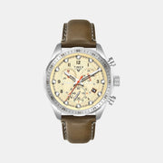 Timex Vector Men Quartz Dial Chronograph Leather Watch Tweg26000