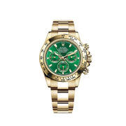 Rolex | Daytona | 116508 | Yellow gold | 40 mm | Yellow gold | Green | Automatic