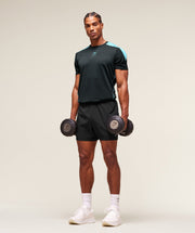Gymshark Arrival Block T-Shirt - Deep Petrol Blue
