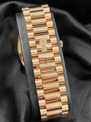 Rolex | Day-Date | 128345RBR | Rose gold | 36 x 43 mm | Rose gold | Turquoise | Automatic