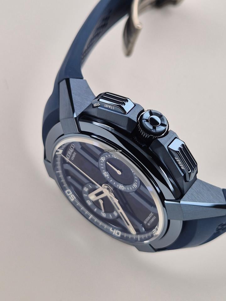 Jacob & Co.Epic X Chrono 44mm in Blue PVD Titanium Full set