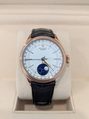 Rolex | Cellini | 50535 | Red gold | 39 mm | Leather | White | Automatic