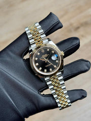 Rolex | Datejust | 126333 | Steel | 41 mm | Gold/Steel | Black | Automatic