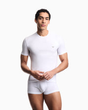 Emporio Armani Fitted loungewear T-shirt in soft modal