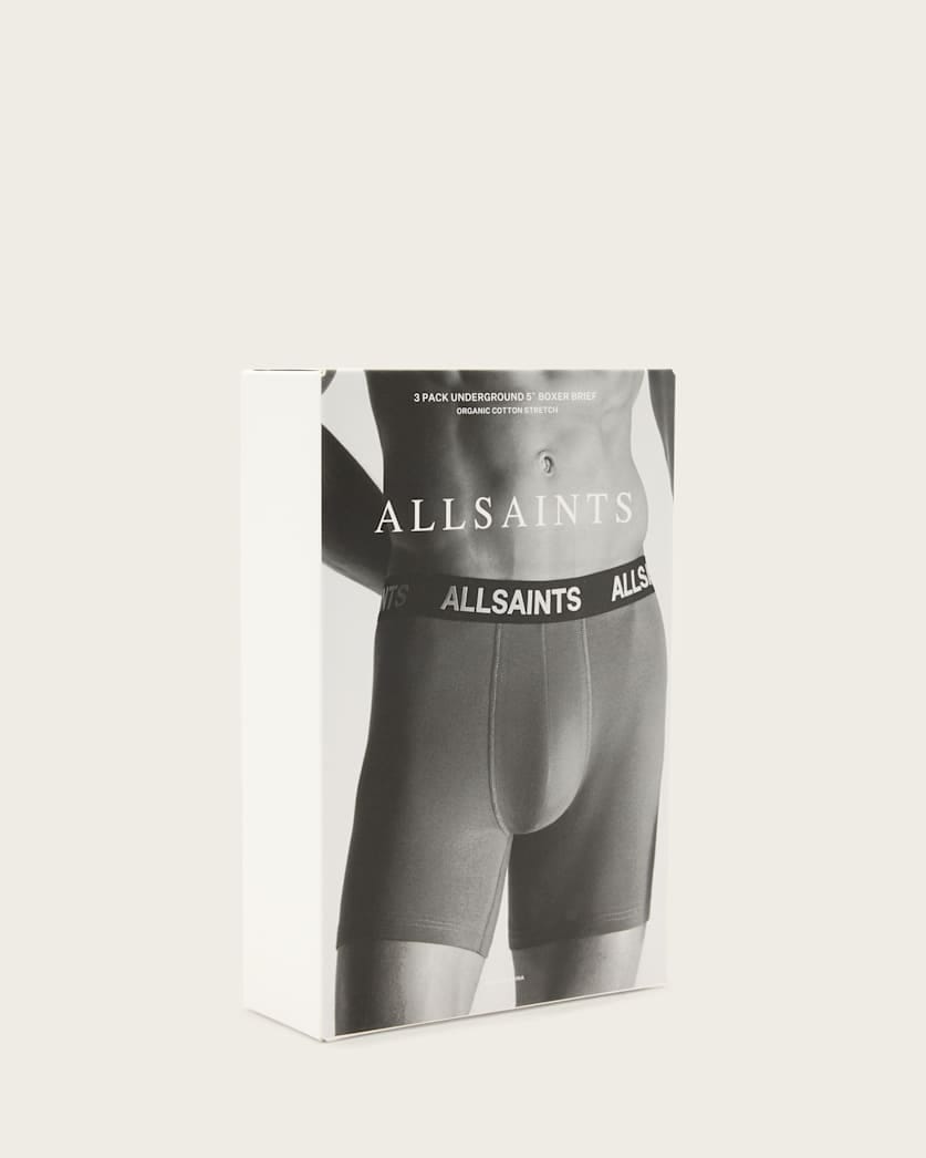 Allsaints 3 Pack Boxer Set Wht/Dp Blue/Black