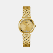 Guess Rumour Women Quartz Gold Dial Analog Stainless Steel Watch Gw0613L2