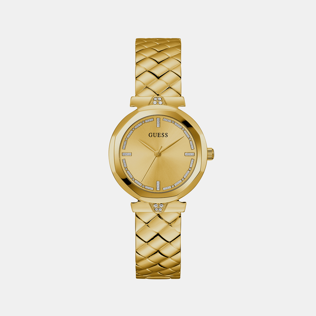 Guess Rumour Women Quartz Gold Dial Analog Stainless Steel Watch Gw0613L2