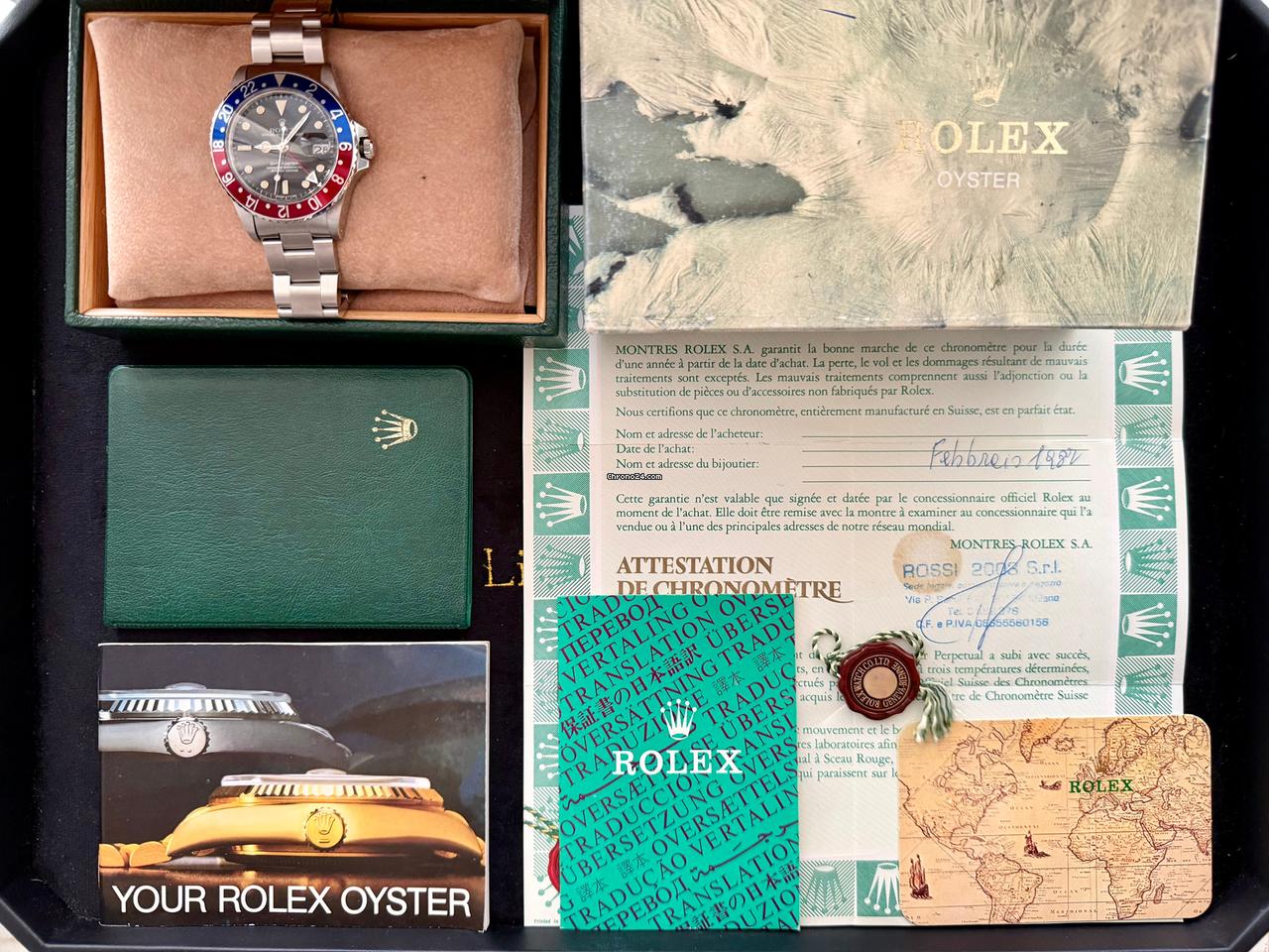 Rolex | GMT-Master | 16750 | Steel | 40 mm | Steel | Black | Automatic