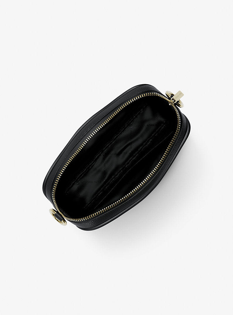 Jet Set Small Pebbled Leather Camera Crossbody Bag