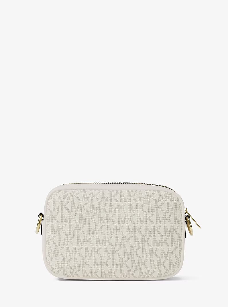 Michael Kors Jet Set Small Signature Logo Camera Crossbody Bag Lt Crm Multi