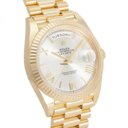 Rolex | Day-Date | 228238 | Yellow gold | 40 mm | Silver | Automatic