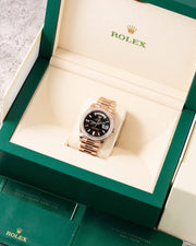 Rolex | Day-Date | 228345RBR | Rose gold | 40 mm | Green | Automatic