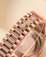 Rolex | Day-Date | 228345RBR | Rose gold | 40 mm | Green | Automatic