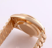 Rolex | Day-Date | 228398TBR-0042 | Yellow gold | 40 x 48 mm | Yellow gold | Green | Automatic