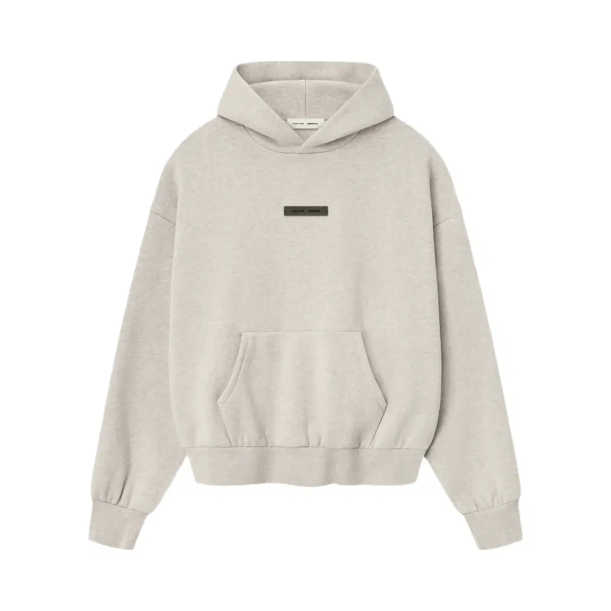 Essentials Fear Of God Essentials Ss25 Classic Fleece Hoodie Heather Stone