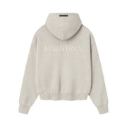 Essentials Fear Of God Essentials Ss25 Classic Fleece Hoodie Heather Stone