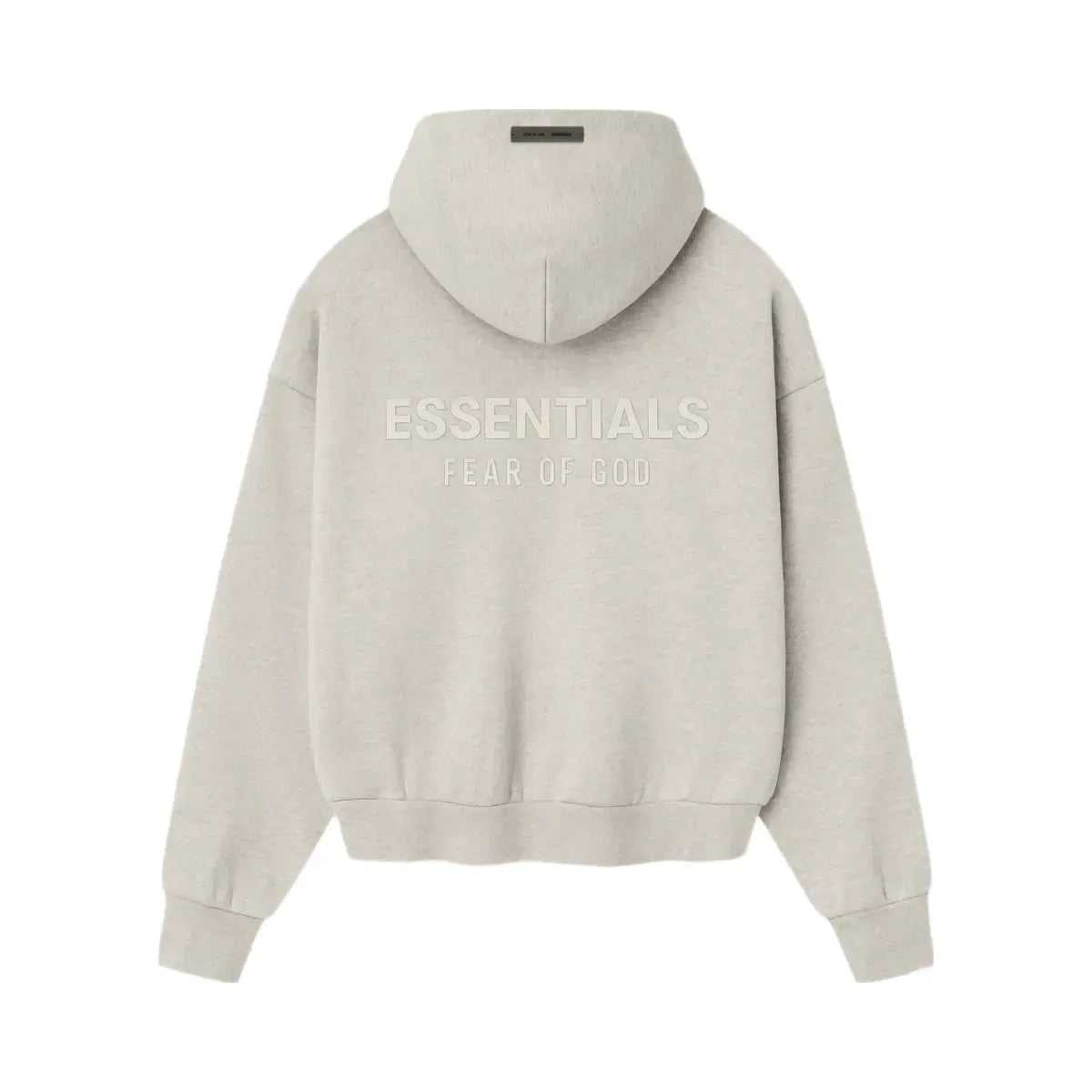 Essentials Fear Of God Essentials Ss25 Classic Fleece Hoodie Heather Stone
