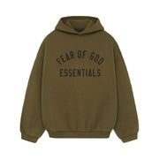 Essentials Fear Of God Essentials Fleece Hoodie Olive