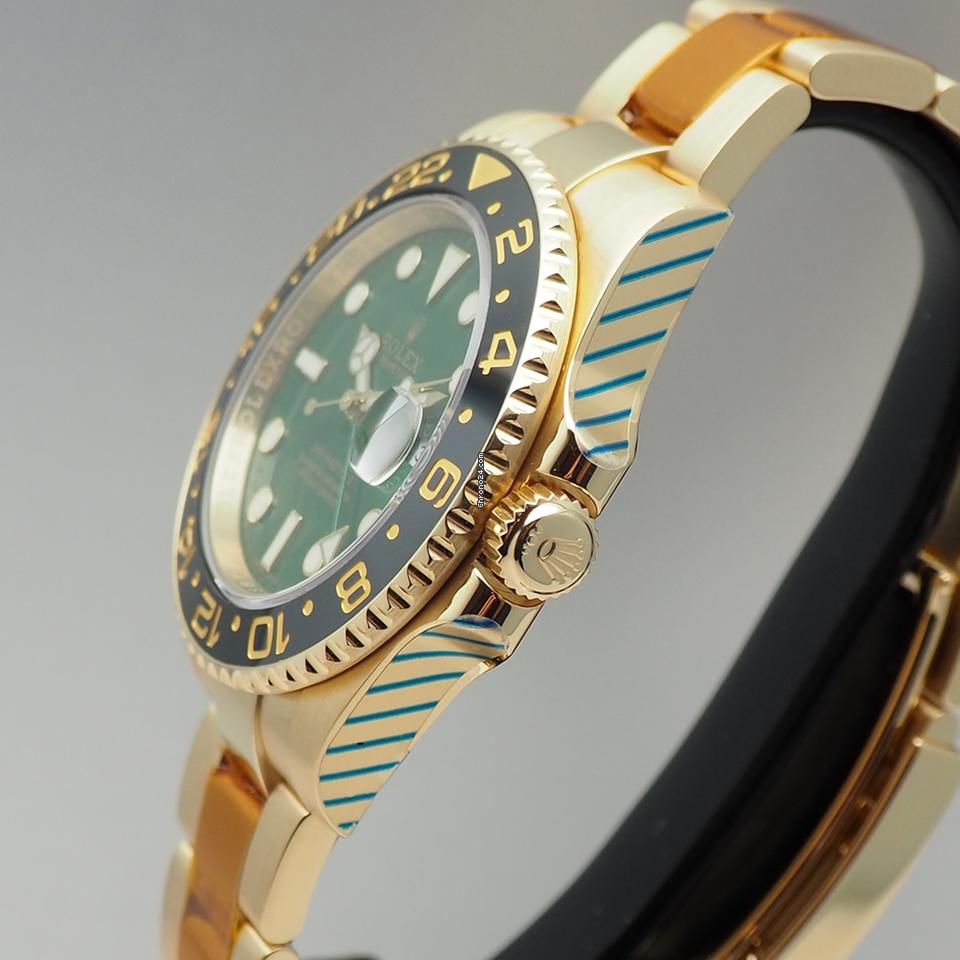 Rolex | GMT-Master II | 116718LN | Yellow gold | 40 mm | Yellow gold | Green | Automatic