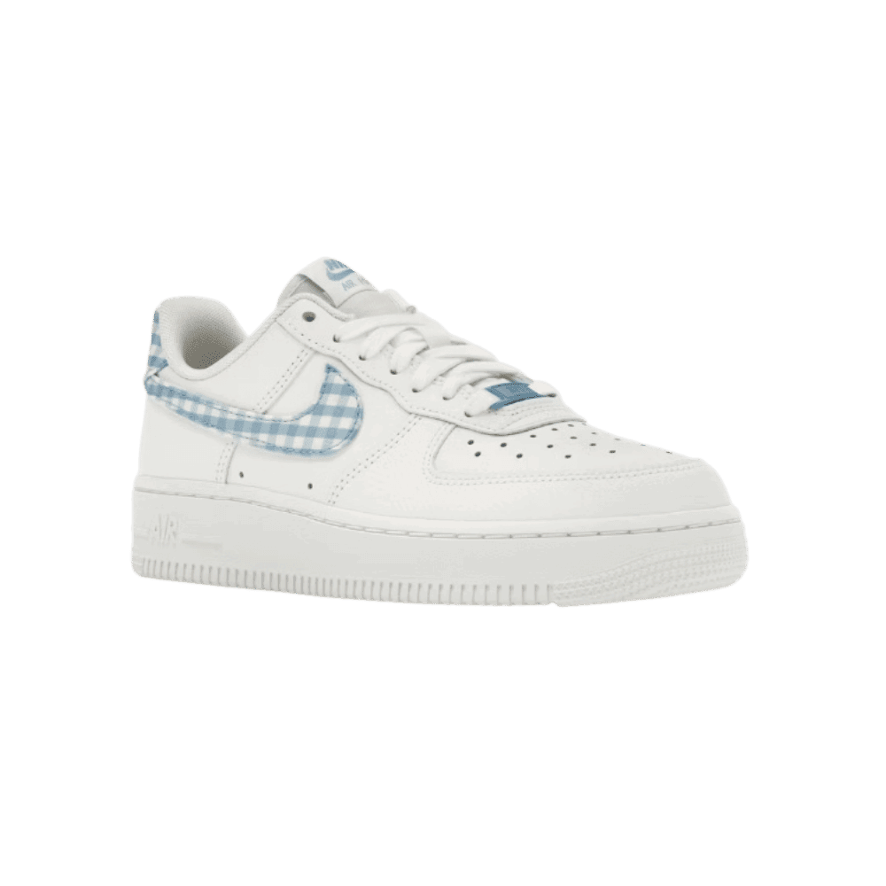 Nike Air Force 1 Low '07 Essential White University Blue Gingham
