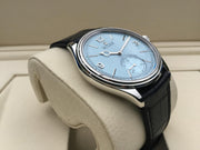 Rolex | 1908 | 52506 | Platinum | 39 mm | Crocodile skin | Blue | Automatic