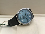 Rolex | 1908 | 52506 | Platinum | 39 mm | Crocodile skin | Blue | Automatic