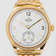 Rolex | 1908 | 52508 | Yellow gold | 39 mm | Yellow gold | White | Automatic