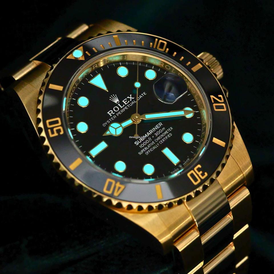 Rolex | Submariner | 126618LN | Yellow gold | 41 mm | Yellow gold | Black | Automatic