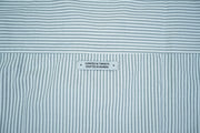 THE CRIMSON CRANE SHIRT in gray stripes