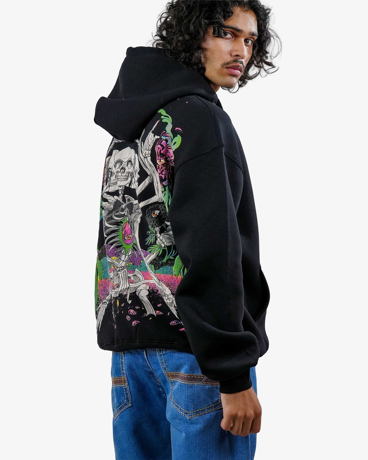 Hypnosis - Black Oversized Hoodie