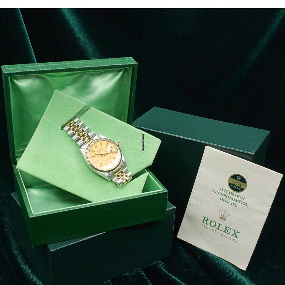Rolex | Datejust | 16013 | Gold/Steel | 36 mm | Gold/Steel | Champagne | Automatic