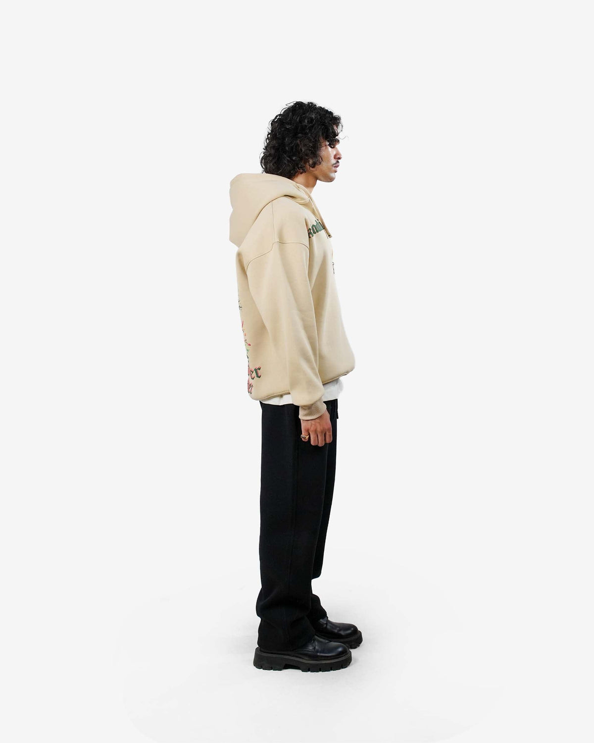 Law of Nature - Beige Oversized Zipper Hood