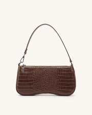 Eva Shoulder Handbag - Blue Denim Weave