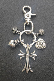 Chrome Hearts Keychain 5 Charms