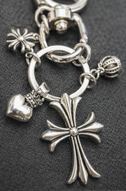 Chrome Hearts Keychain 5 Charms