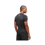 Gymshark Geo Seamless T-Shirt Slim Fit Black/Charcoal Grey